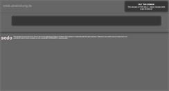Desktop Screenshot of edob-abwicklung.de