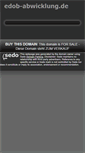 Mobile Screenshot of edob-abwicklung.de